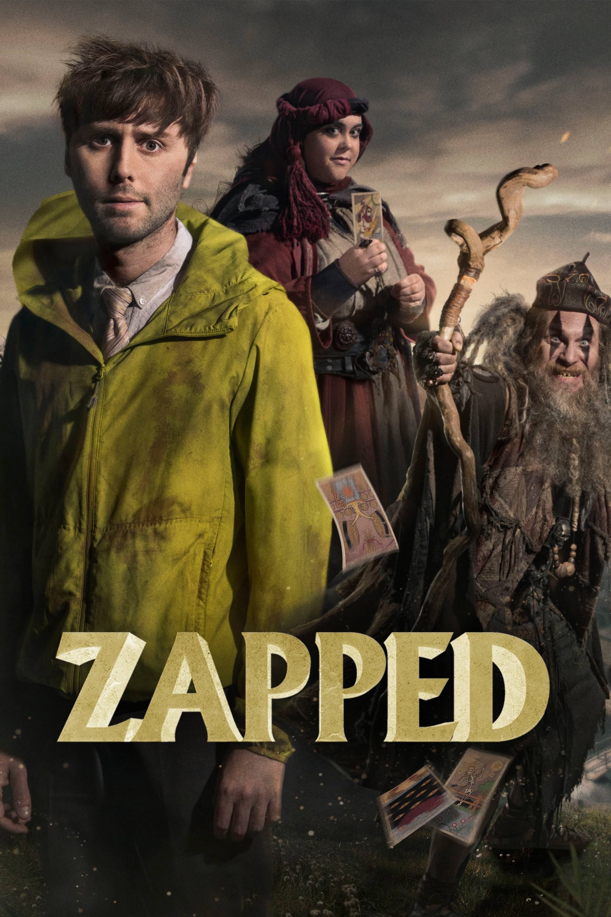 James Buckley, Paul Kaye, and Sharon Rooney in Zapped (2016)