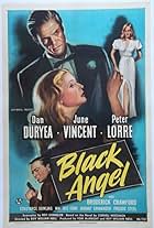 Peter Lorre, Dan Duryea, Constance Dowling, and June Vincent in Black Angel (1946)