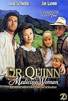 Jane Seymour, Chad Allen, Joe Lando, and Shawn Toovey in Dr. Quinn, Medicine Woman (1993)