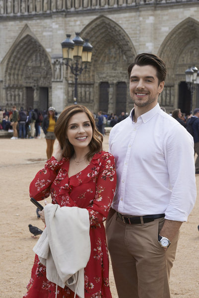 Jen Lilley and Dan Jeannotte in Paris, Wine & Romance (2019)