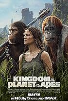 Peter Macon, Owen Teague, and Freya Allan in Kingdom of the Planet of the Apes (2024)