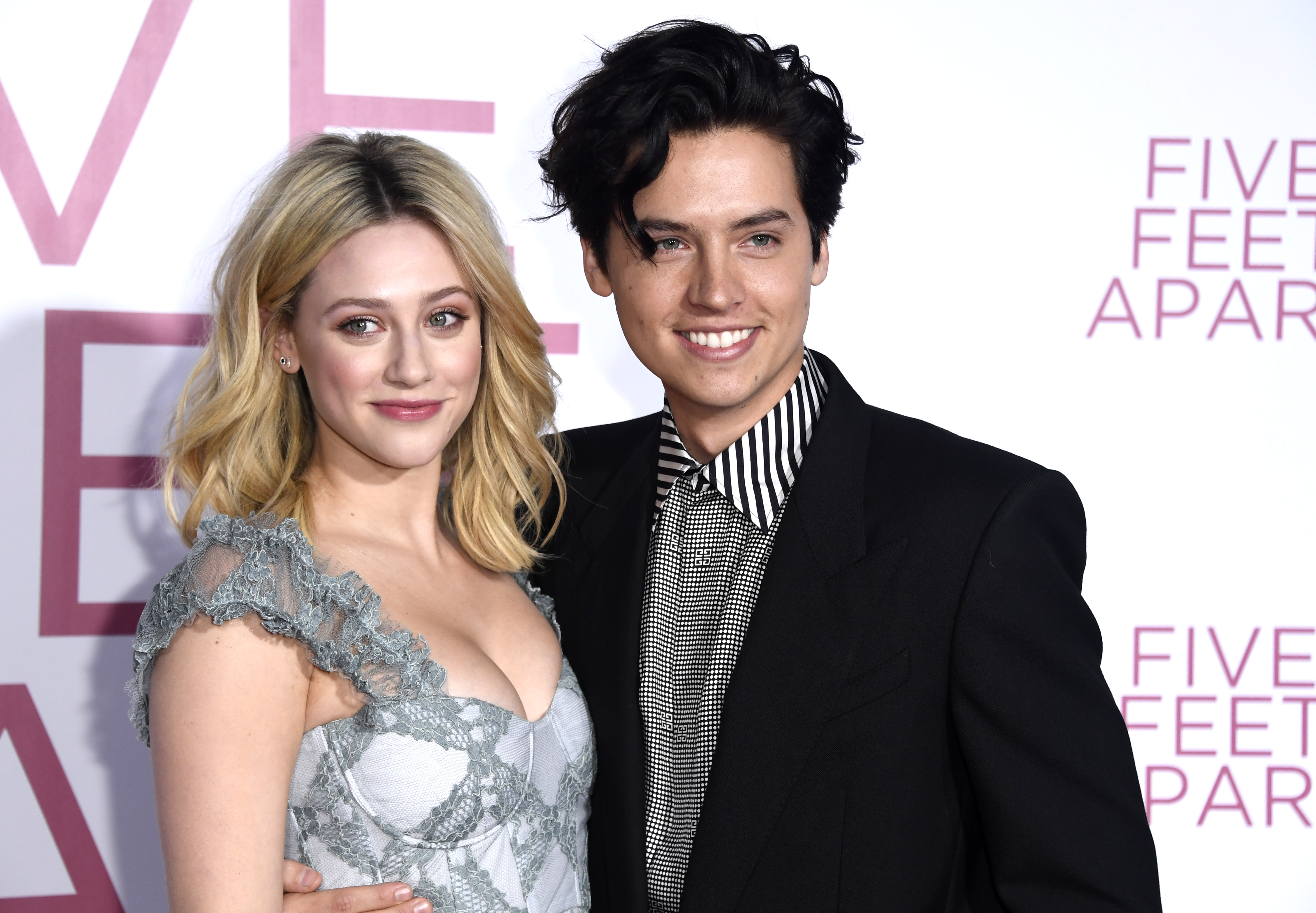 Cole Sprouse and Lili Reinhart at an event for Five Feet Apart (2019)