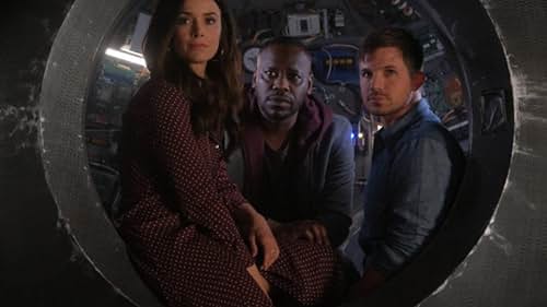 Malcolm Barrett, Abigail Spencer, and Matt Lanter in Timeless (2016)