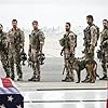 David Boreanaz, Neil Brown Jr., A.J. Buckley, Tyler Grey, Max Thieriot, Justin Melnick, and Dita The Hair Missile Dog in SEAL Team (2017)