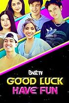 Vereena Sayed, Sebastian Topete, Hannah Rylee, Maya Abdallah, Aliyah Moulden, and Ben Ubiñas in Good Luck Have Fun (2021)