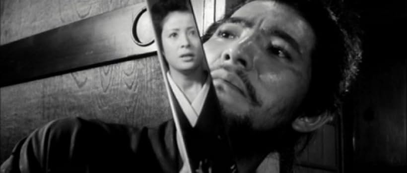 Junko Miyazono and Isao Natsuyagi in Samurai Wolf (1966)