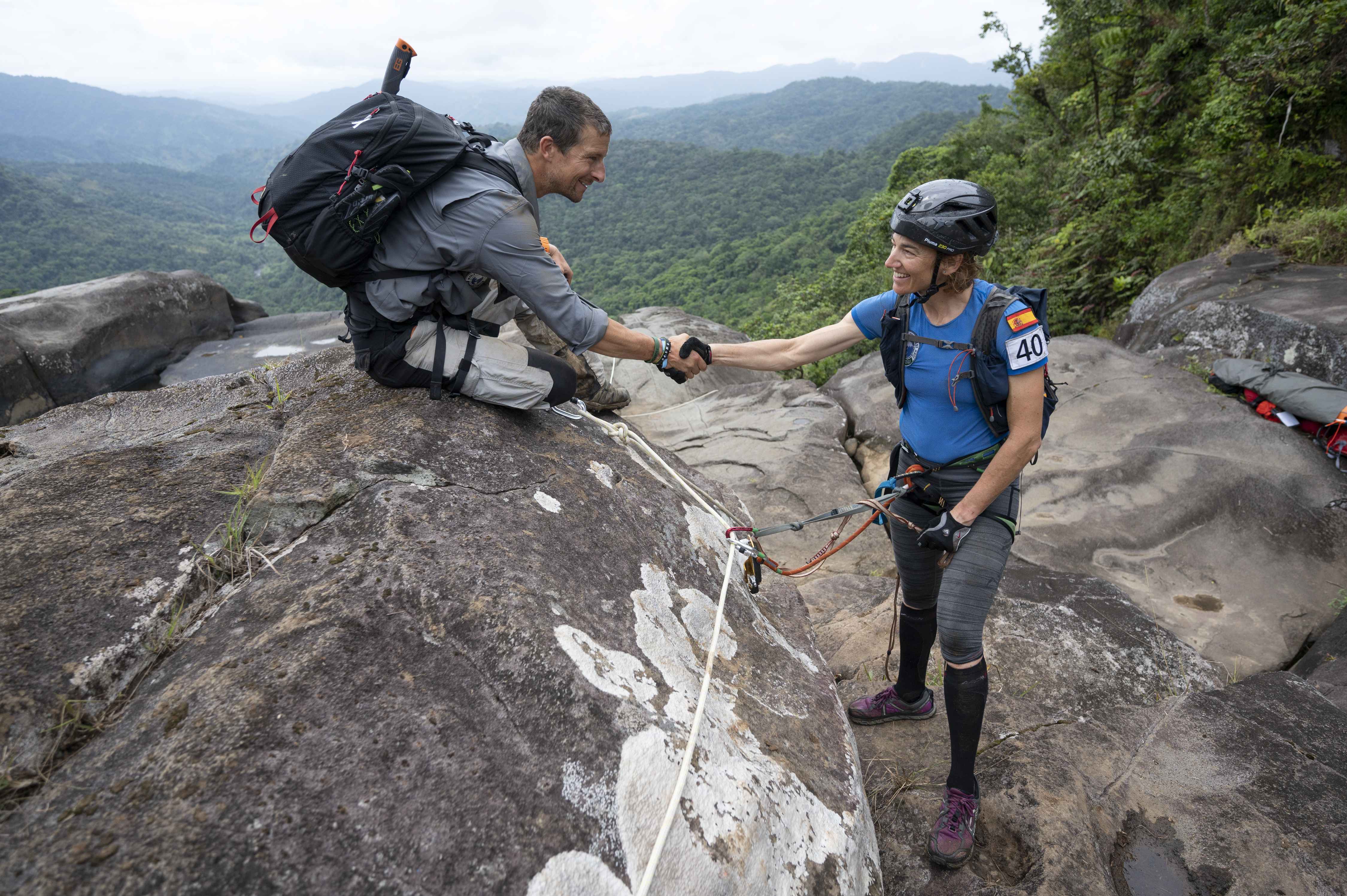 Emma Roca and Bear Grylls in World's Toughest Race: Eco-Challenge Fiji (2020)