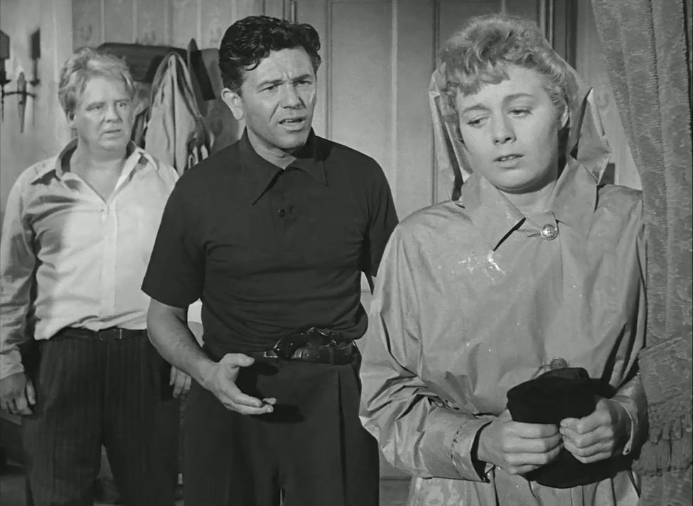 Shelley Winters, John Garfield, and Wallace Ford in He Ran All the Way (1951)