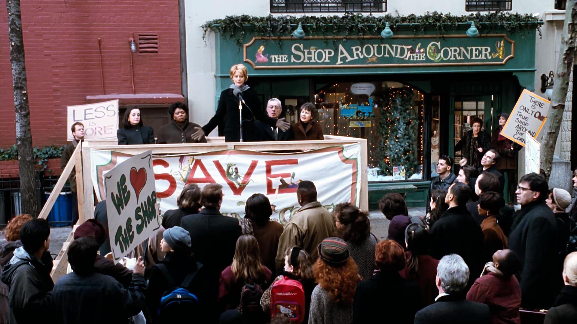 Meg Ryan, Greg Kinnear, and Jean Stapleton in You've Got Mail (1998)