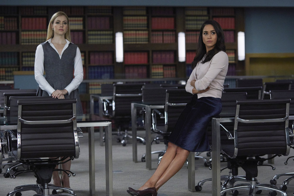 Amanda Schull and Meghan Markle in Suits (2011)