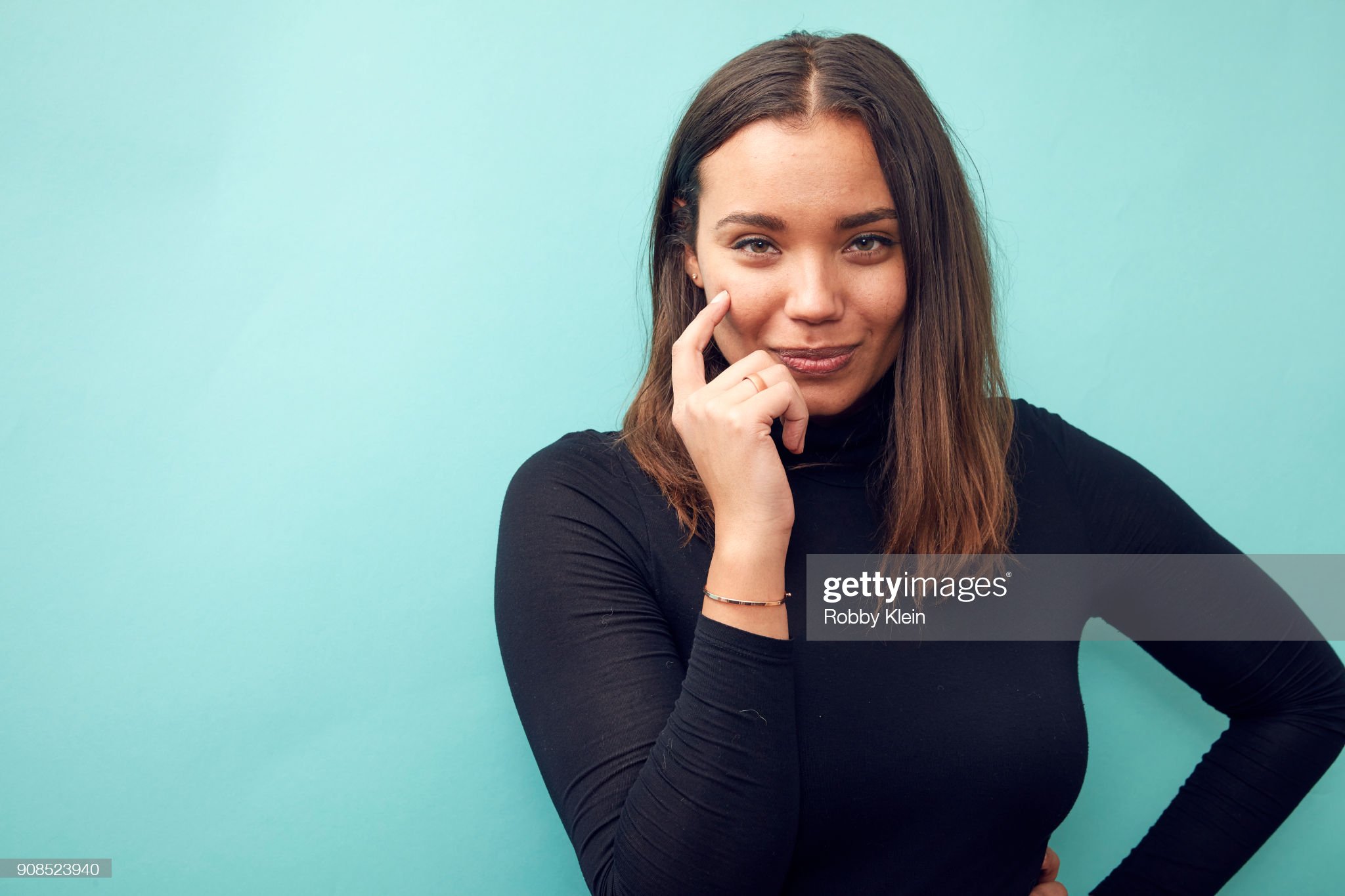 a portrait in the YouTube x Getty Images Portrait Studio at 2018 Sundance Film Festival on January 21, 2018 in Park City, Utah