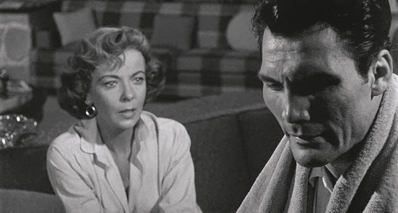 Jack Palance and Ida Lupino in The Big Knife (1955)