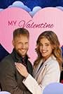 Ashley Newbrough and Jon Cor in The Valentine Competition (2021)