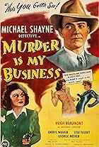 Hugh Beaumont and Cheryl Walker in Murder Is My Business (1946)