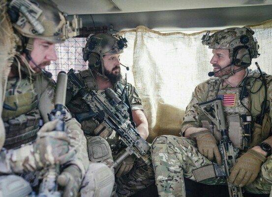 David Boreanaz, A.J. Buckley, and Tyler Grey in SEAL Team (2017)