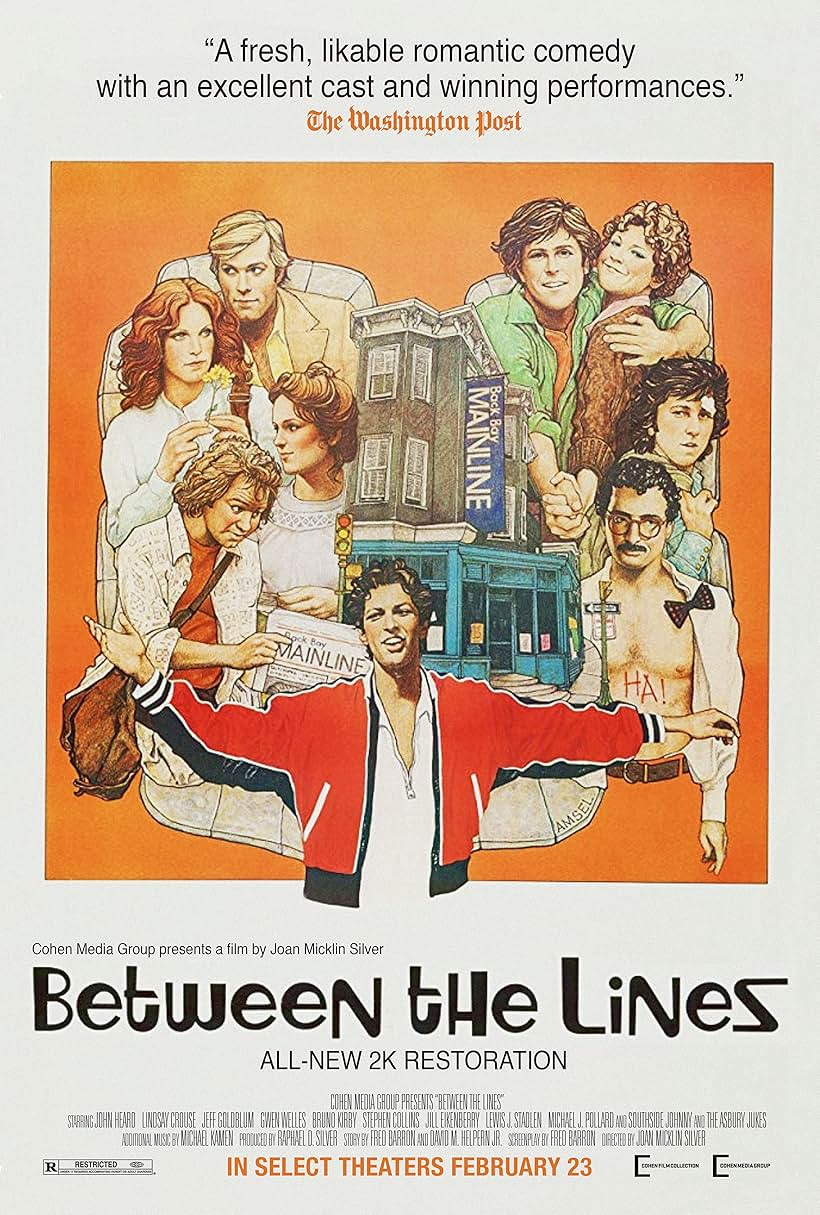 Jeff Goldblum, Lindsay Crouse, and John Heard in Between the Lines (1977)