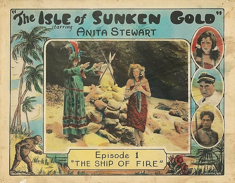 Jay J. Bryan, Bruce Gordon, Duke Kahanamoku, and Anita Stewart in The Isle of Sunken Gold (1927)