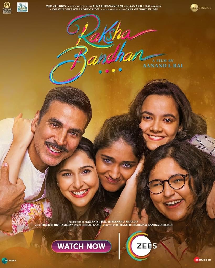 Akshay Kumar, Sadia Khateeb, Seema Pahwa, and Bhumi Pednekar in Raksha Bandhan (2022)