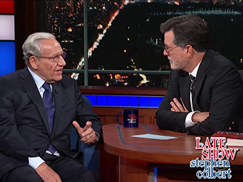 Stephen Colbert and Bob Woodward in The Late Show with Stephen Colbert (2015)