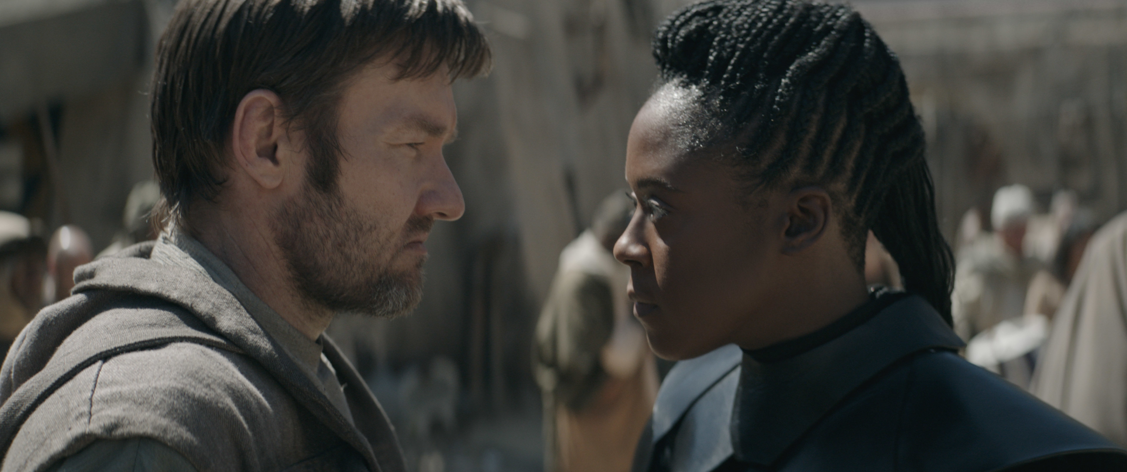 Joel Edgerton and Moses Ingram in Part I (2022)