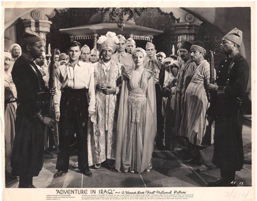 Paul Cavanagh, Warren Douglas, and Ruth Ford in Adventure in Iraq (1943)