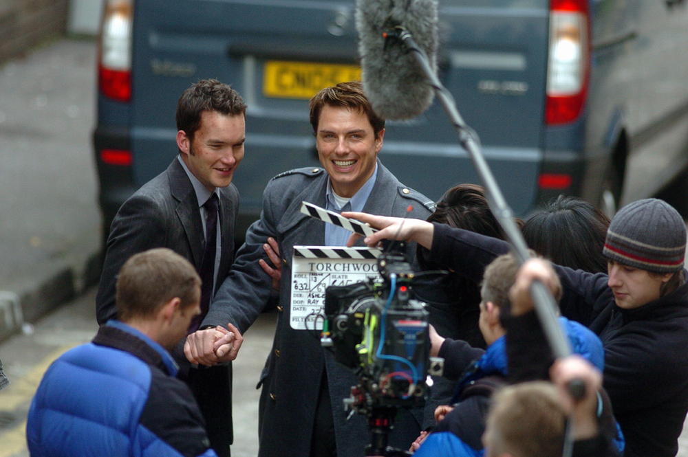 John Barrowman and Gareth David-Lloyd in Torchwood (2006)