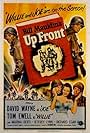 Marina Berti, Tom Ewell, and David Wayne in Up Front (1951)