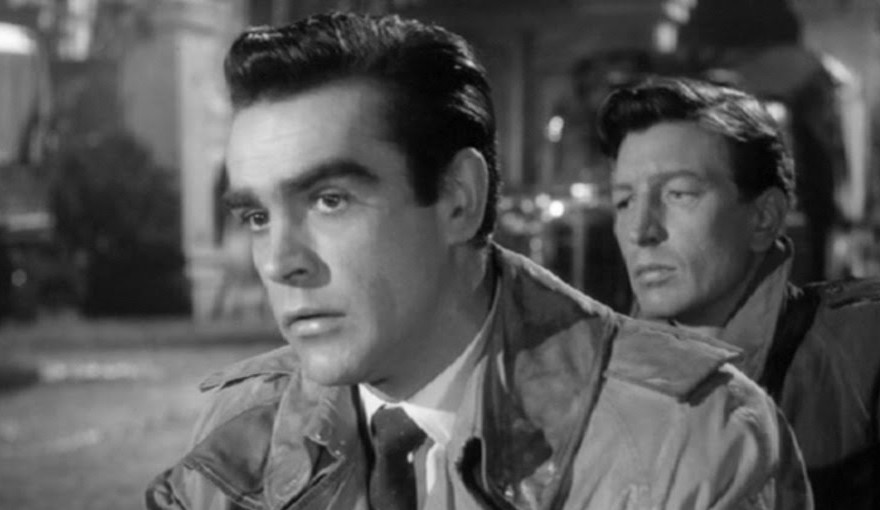 Sean Connery and Terence Longdon in Another Time, Another Place (1958)