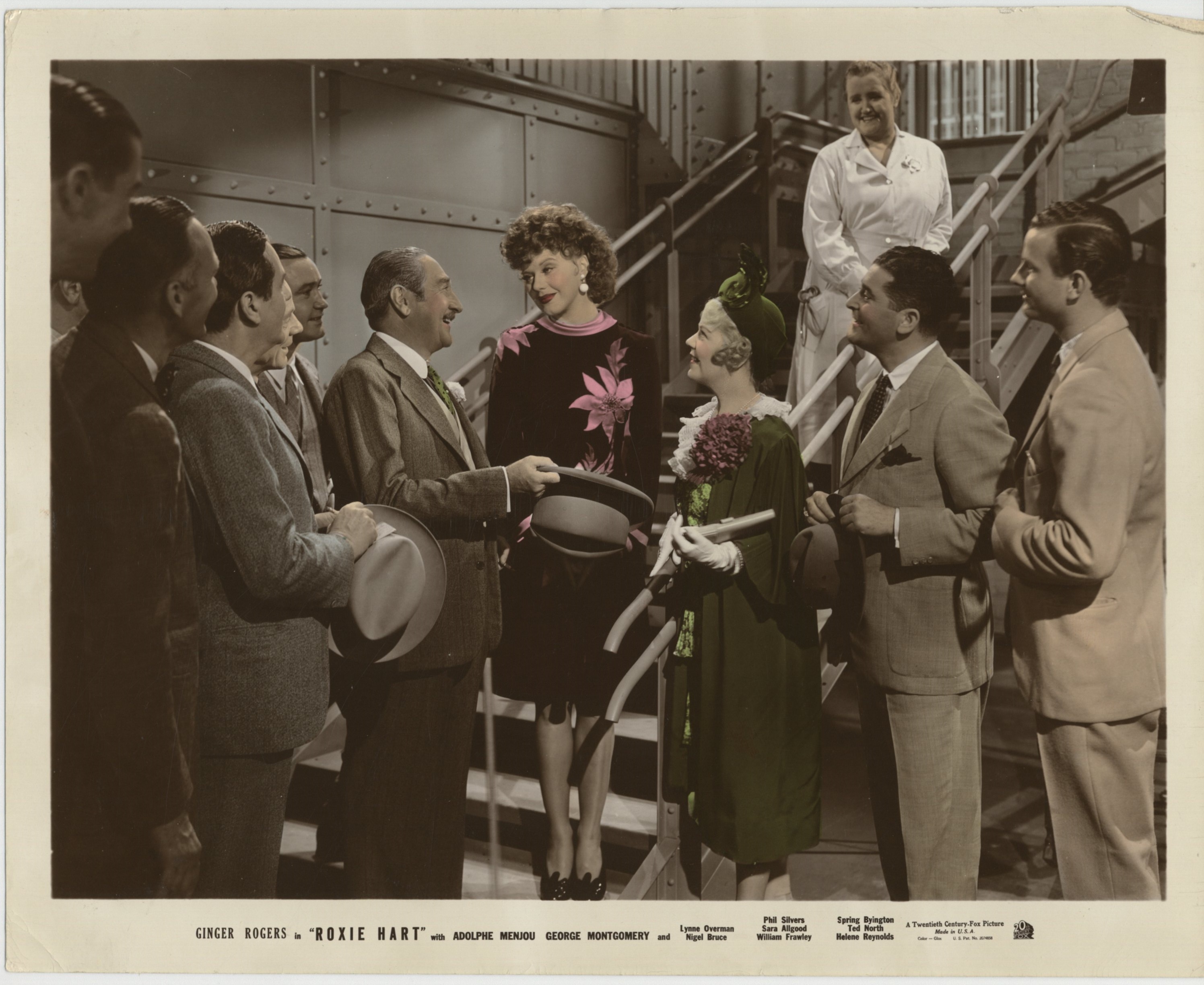 Ginger Rogers, Spring Byington, Sara Allgood, Adolphe Menjou, and Ted North in Roxie Hart (1942)