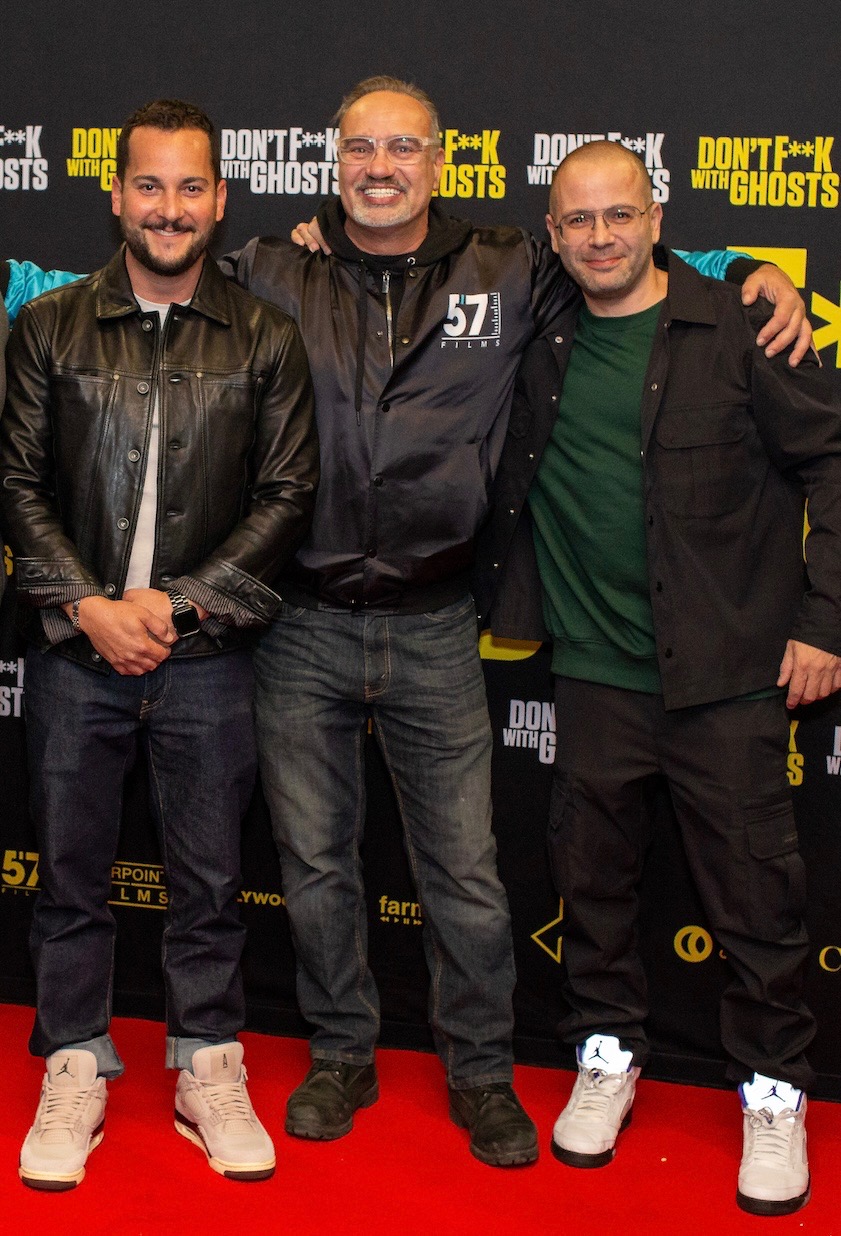 Tony Nappo, Stuart Stone, and Adam Rodness at an event for Don't F**k with Ghosts (2024)