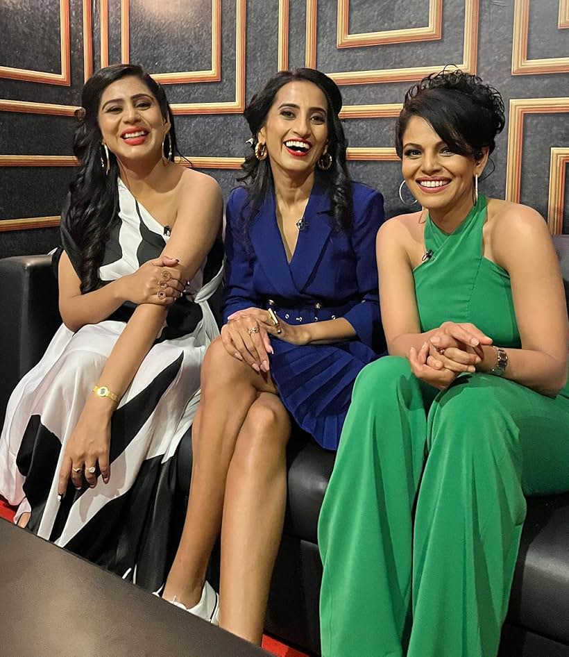 Vineeta Singh, Namita Thapar, and Ghazal Alagh in Shark Tank India (2021)