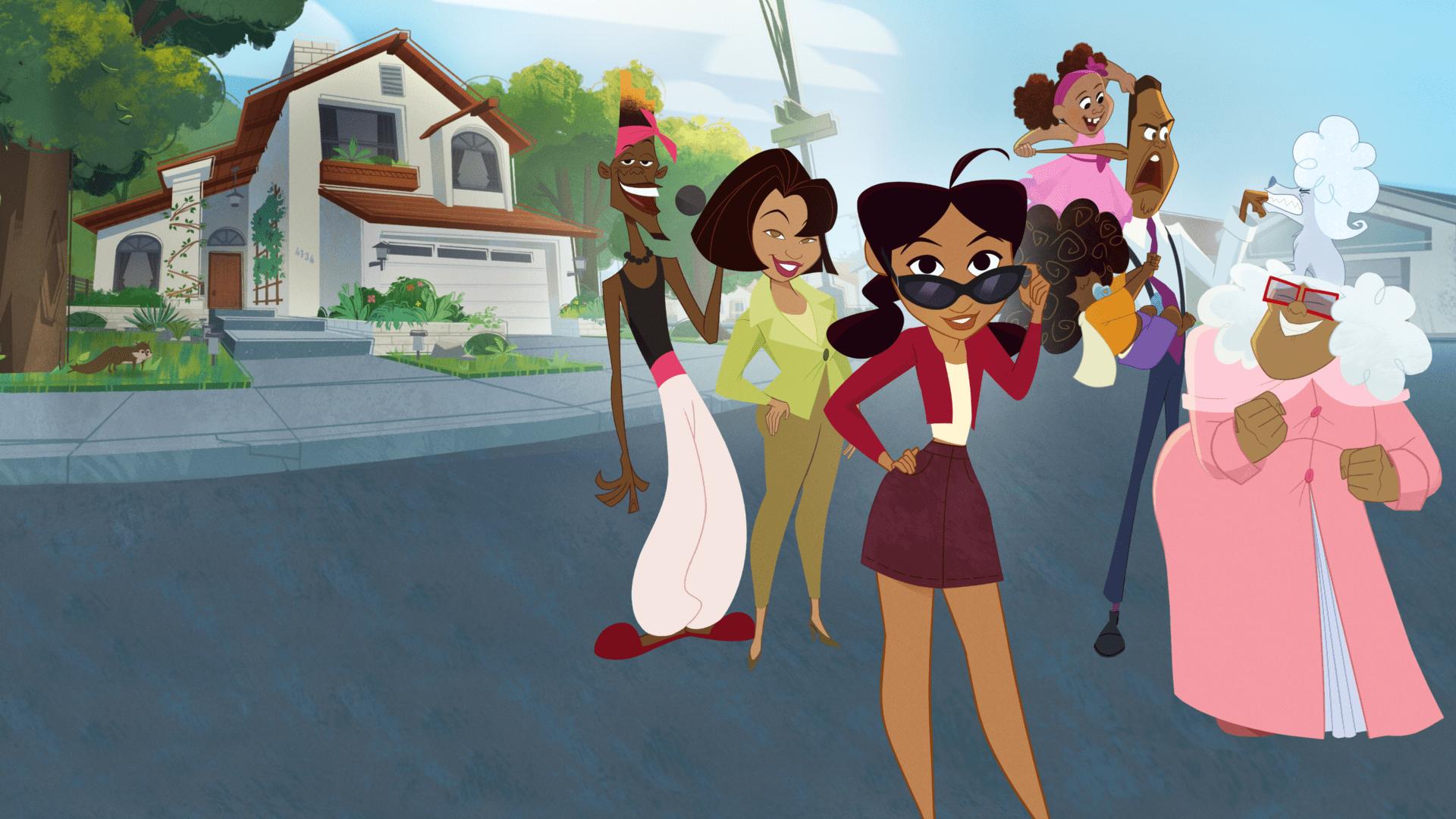 Paula Jai Parker, Tommy Davidson, Jo Marie Payton, and Kyla Pratt in The Proud Family: Louder and Prouder (2022)