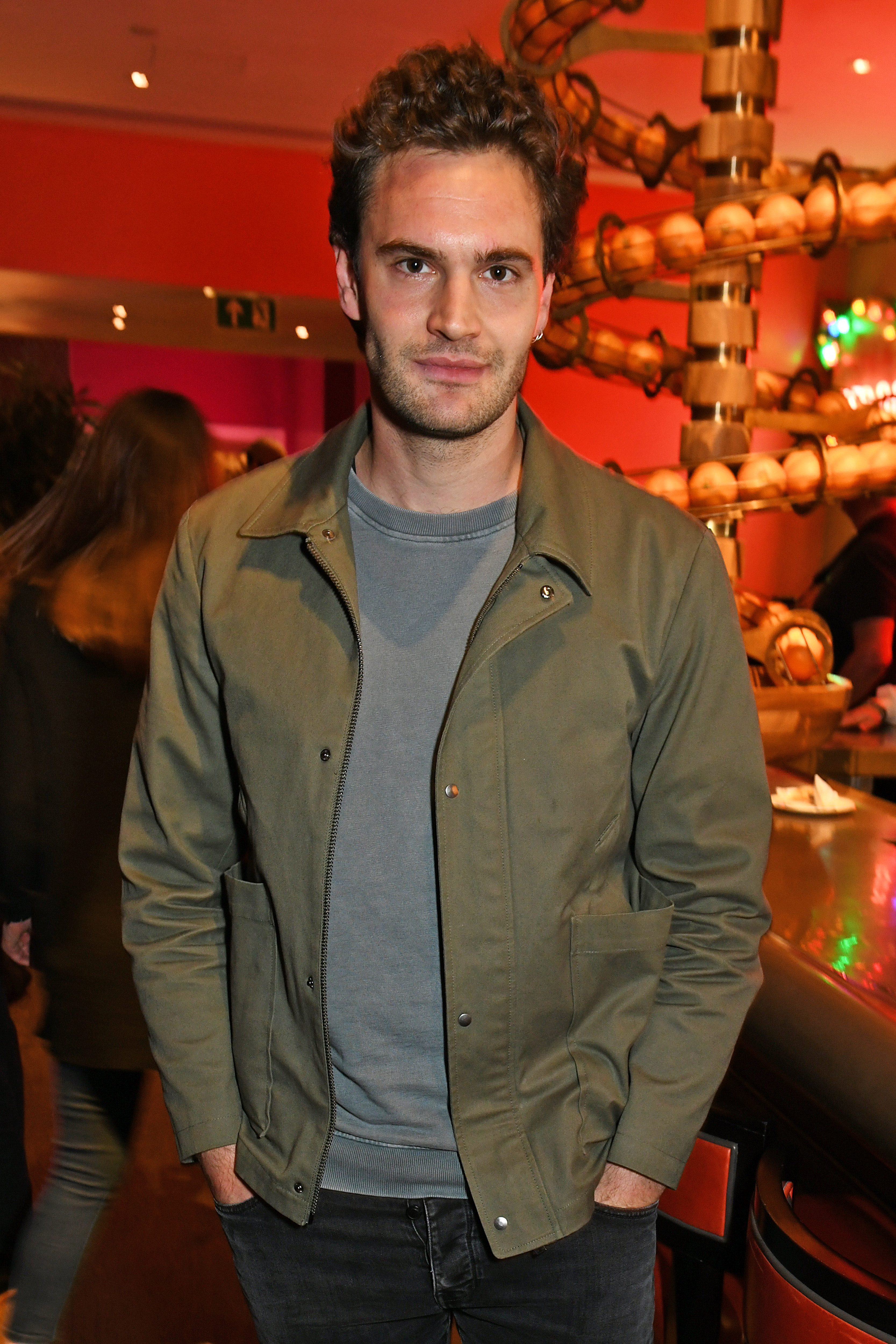 Tom Bateman at an event for Beast (2017)