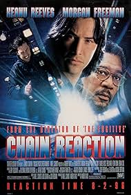 Morgan Freeman and Keanu Reeves in Chain Reaction (1996)