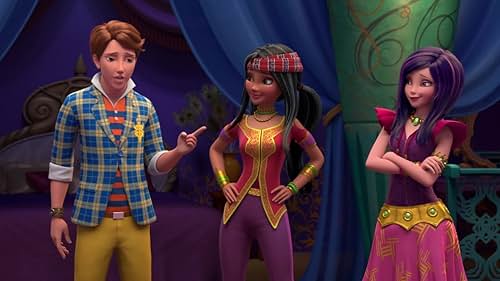 China Anne McClain, Dove Cameron, and Mitchell Hope in Descendants: Wicked World (2015)