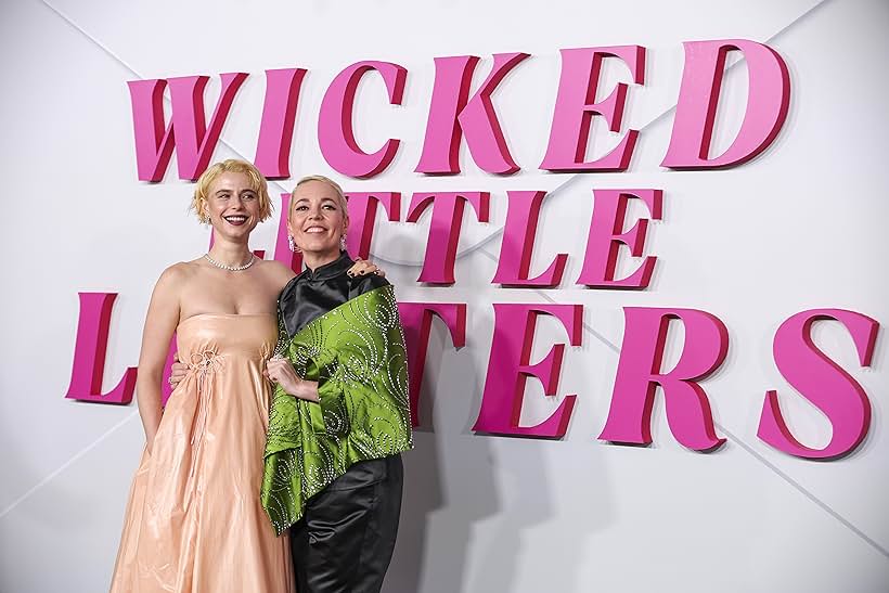 Olivia Colman and Jessie Buckley at an event for Wicked Little Letters (2023)