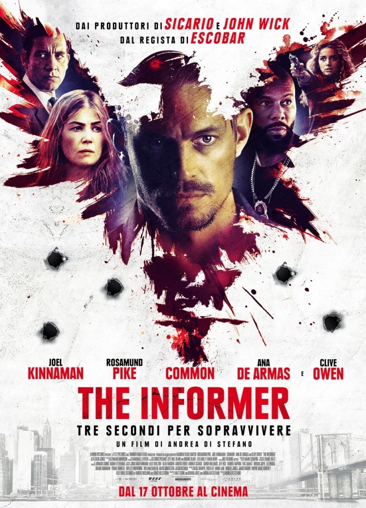 Clive Owen, Rosamund Pike, Common, Joel Kinnaman, and Ana de Armas in The Informer (2019)