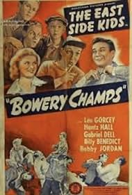 William 'Billy' Benedict, Gabriel Dell, Leo Gorcey, Buddy Gorman, Huntz Hall, Bobby Jordan, and Anne Sterling in Bowery Champs (1944)