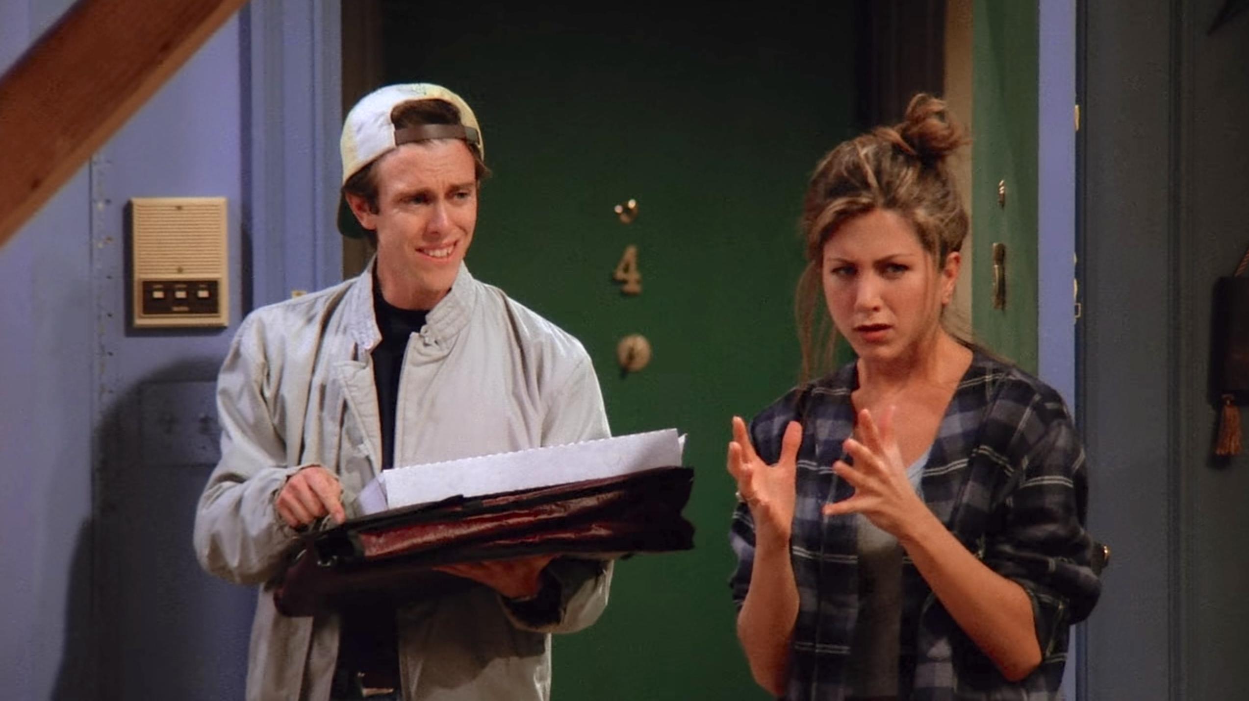 Jennifer Aniston and Sean Whalen in Friends (1994)