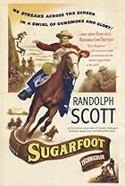 Randolph Scott and Adele Jergens in Sugarfoot (1951)