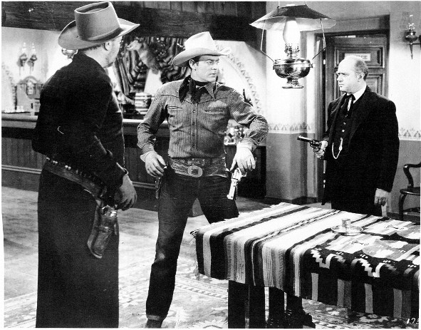 Dick Curtis, Alex Gerry, and Allan Lane in Covered Wagon Raid (1950)