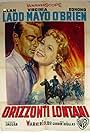 Alan Ladd and Virginia Mayo in Orizzonti lontani (1957)