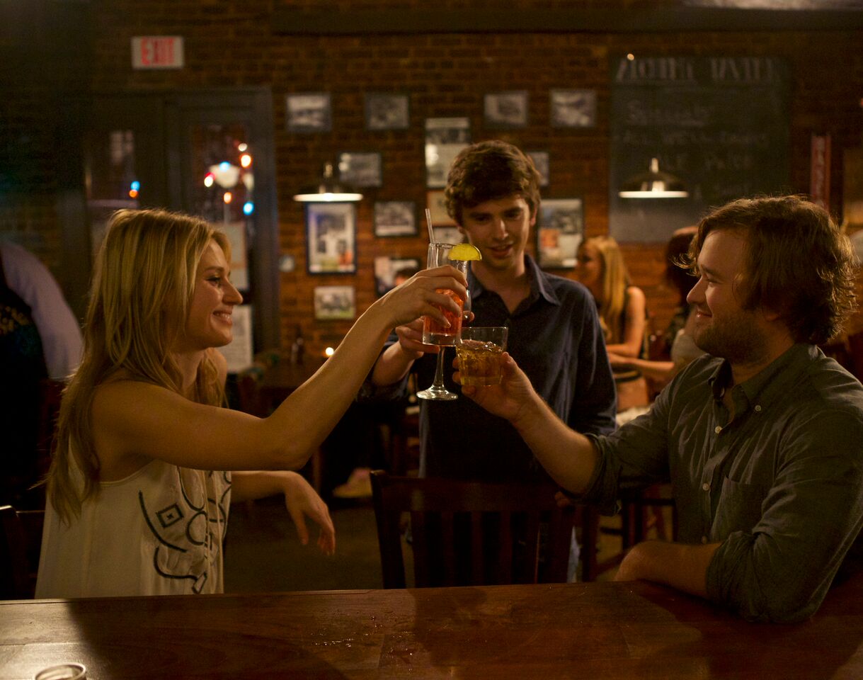 Haley Joel Osment, Freddie Highmore, and Rita Volk in Almost Friends (2016)