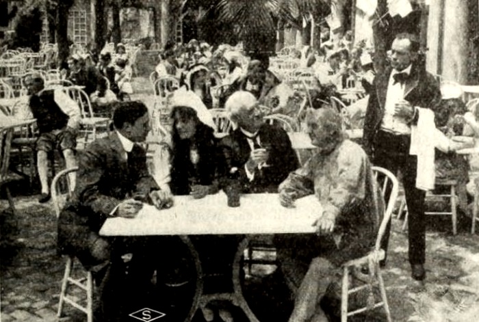 Adrienne Kroell and Frank Weed in The Miller of Burgundy (1912)