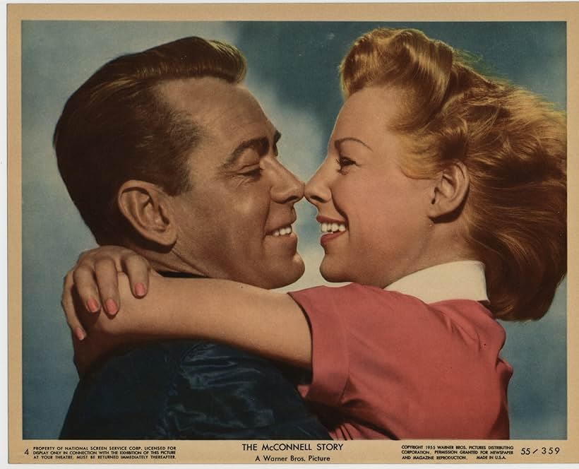 Alan Ladd and June Allyson in The McConnell Story (1955)