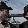 Gregory Peck and James Robertson Justice in Moby Dick (1956)