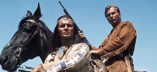 Lex Barker and Pierre Brice in Winnetou (1963)