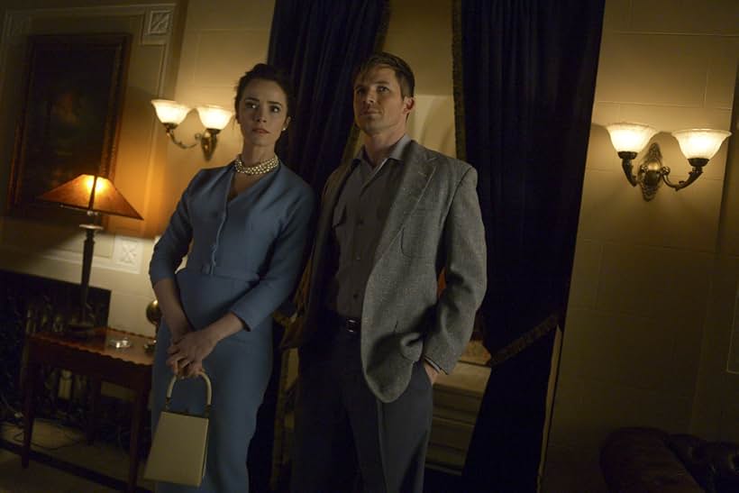 Abigail Spencer and Matt Lanter in Timeless (2016)