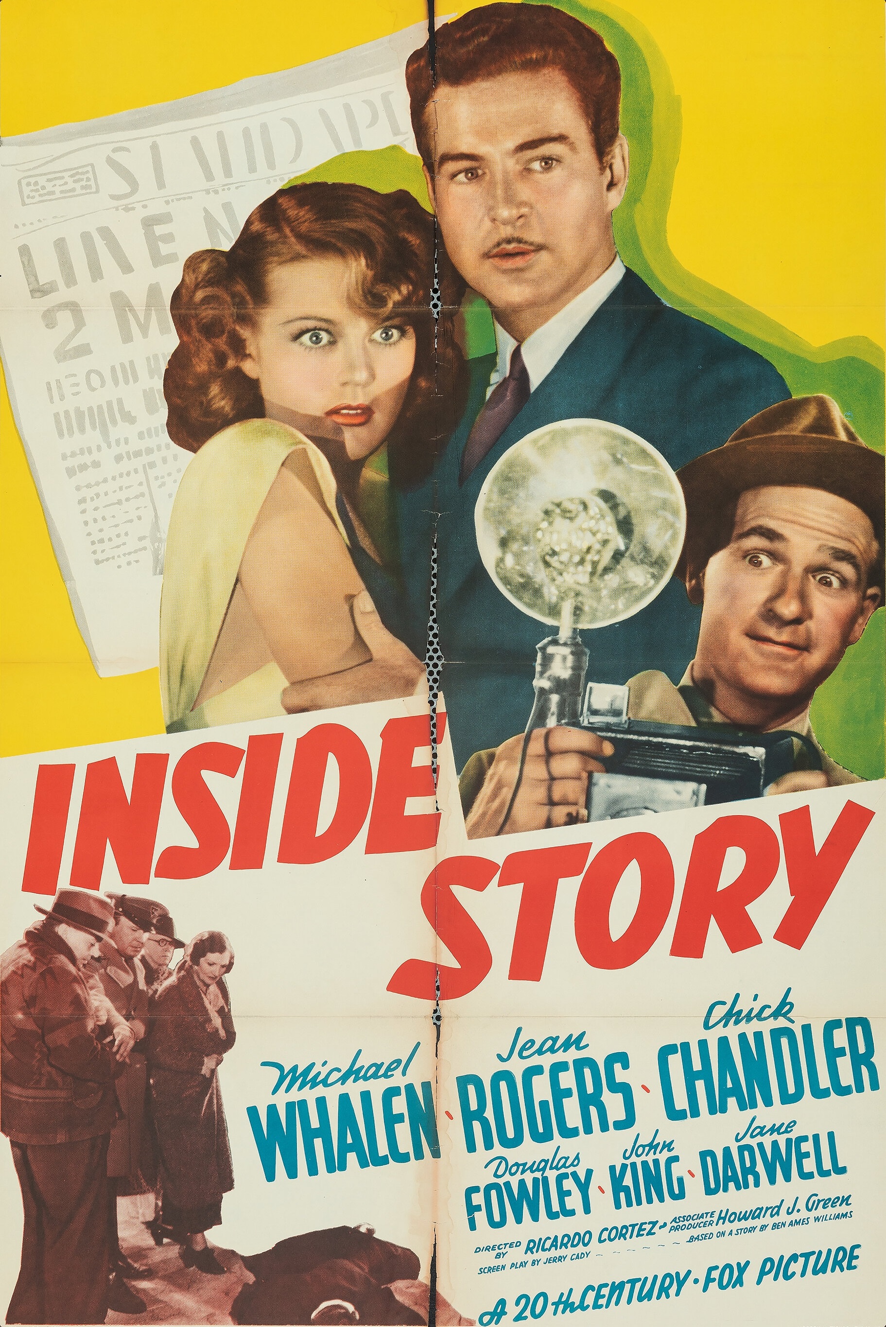 Chick Chandler, Jean Rogers, and Michael Whalen in Inside Story (1939)