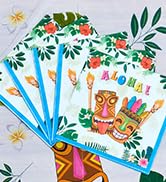 WERNNSAI Hawaiian Luau Party Supplies - 50PCS Tropical Tiki Aloha Party Napkins Disposable